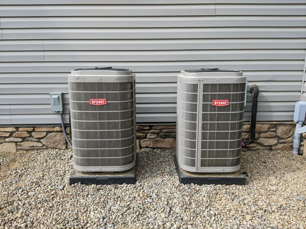 New Outdoor Bryant Dual AC Unit Installation