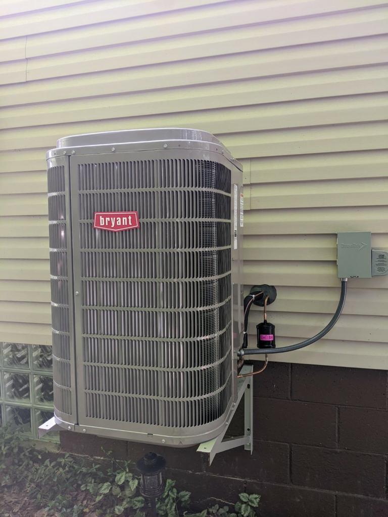 New Outdoor Bryant AC Unit Installation